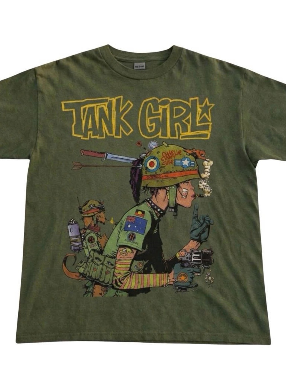 Tank Girl Graphic Tee in Green